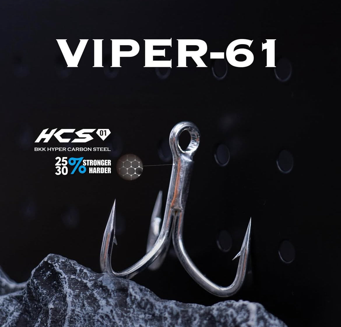 BKK Viper-61 6X Trebles.(BKK Ultimate Offshore Casting Treble Lure Hook VIPER-61)