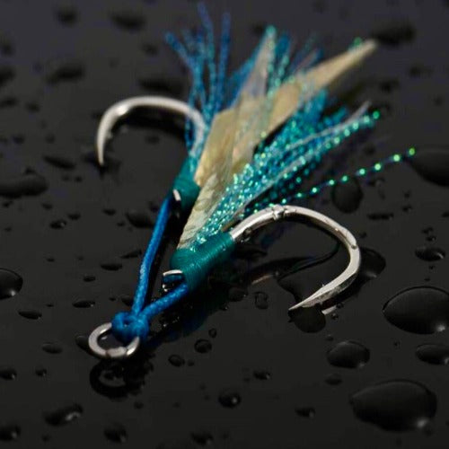 BKK Sea Ranger+ Jigging Pre-Tied Twin Assist Hooks.