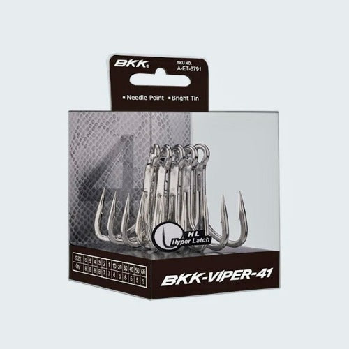 BKK  Viper-41 Super Sharp Needle Point 4X Treble Lure Hook.