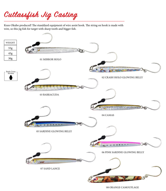 Sea Falcon Cutlass Jig Casting.