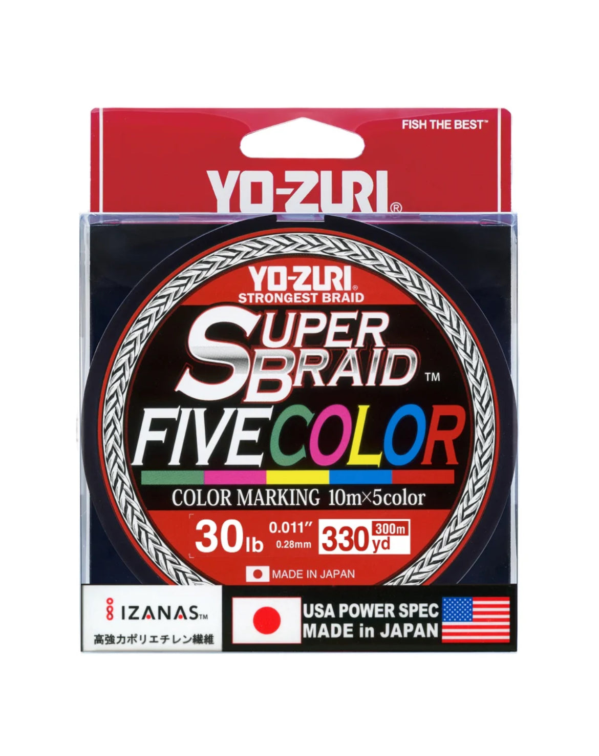 Yo-Zuri  Super Braid Five Color.