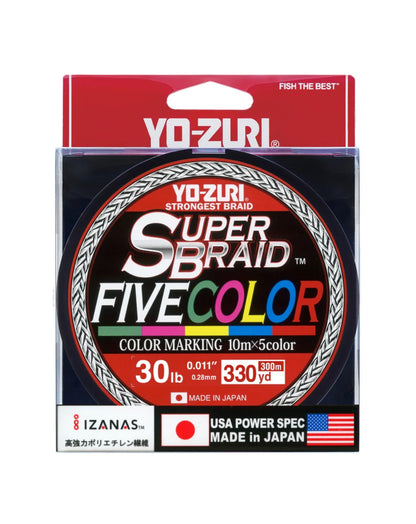 Yo-Zuri  Super Braid Five Color.